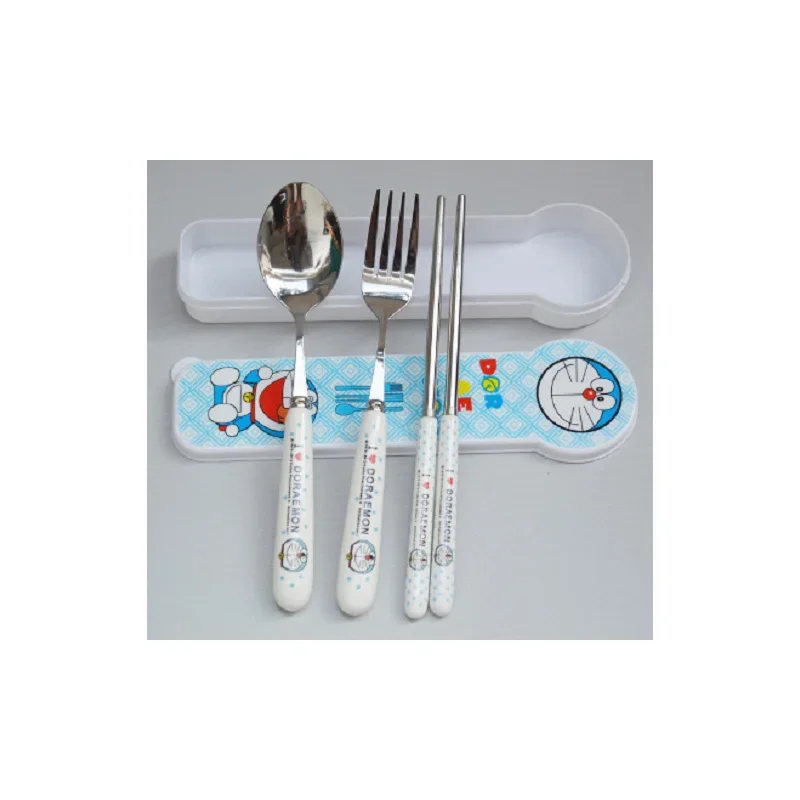 Новинка детская посуда Doraemon милые детские палочки набор ложек Мультяшные