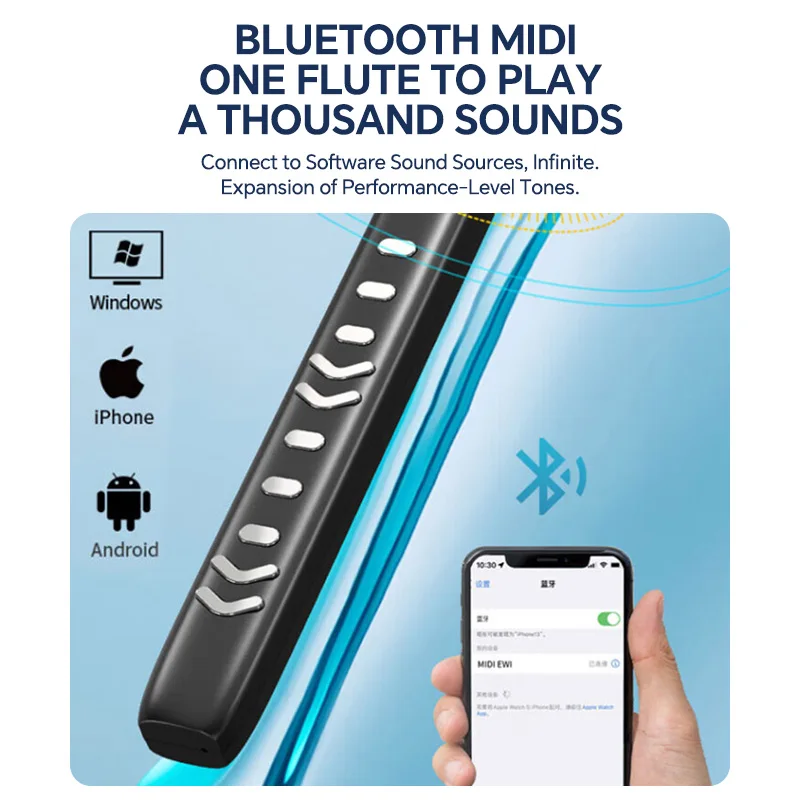 Электронный мини-синтезатор Romusic перезаряжаемый со съемным мундштуком для детей