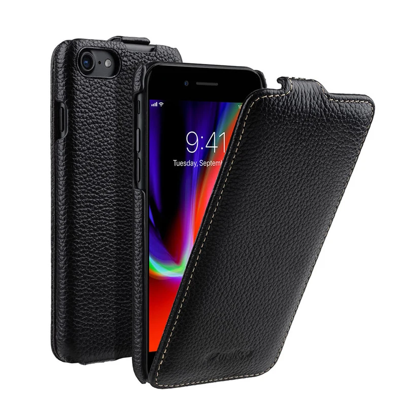 

Чехол-книжка из натуральной кожи для iPhone 7 8 Plus SE 2020