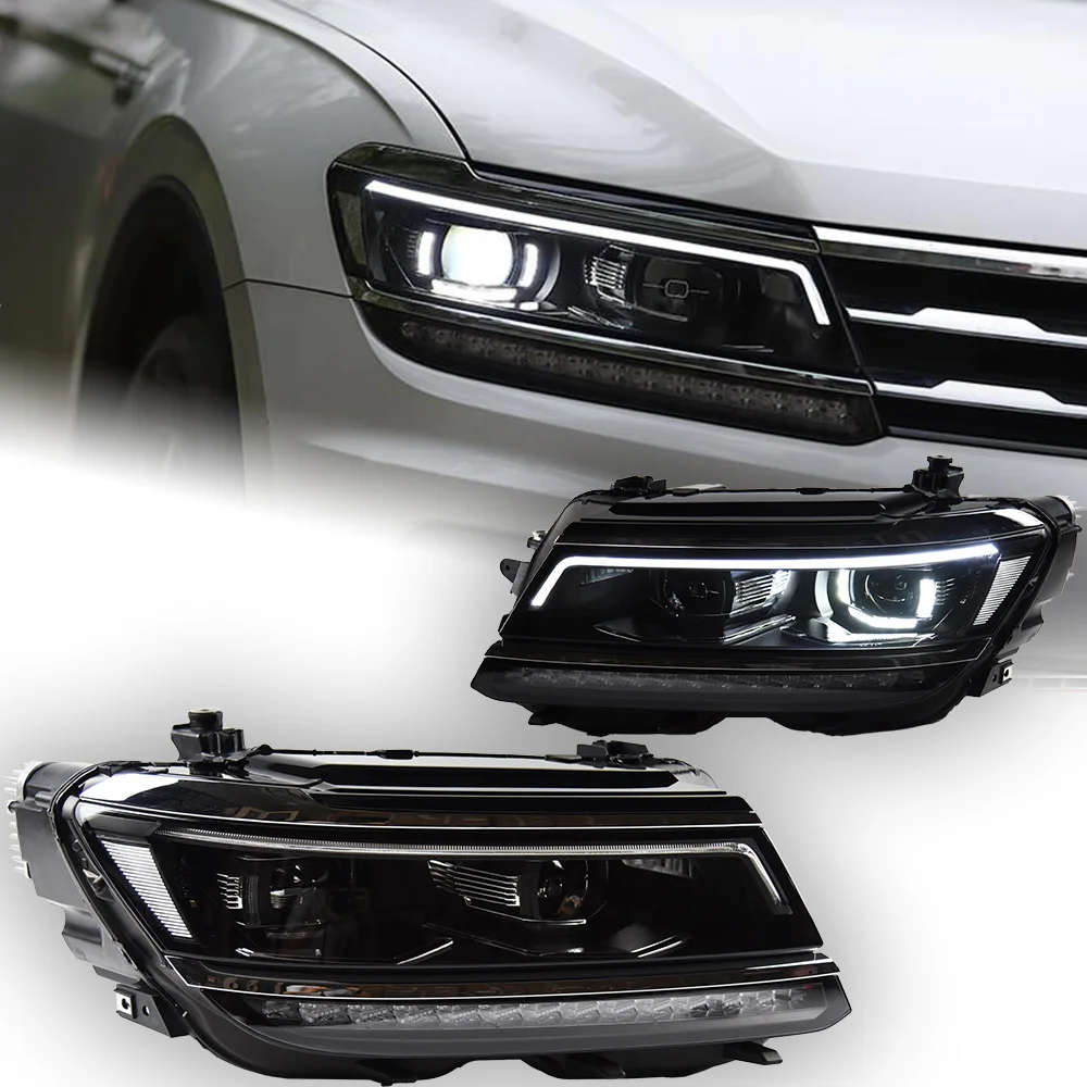 

AKD Car Styling for VW Tiguan Headlights 2017-2020 Tiguan LED Headlight DRL Hid Head Lamp Angel Eye Bi Xenon Beam Accessories