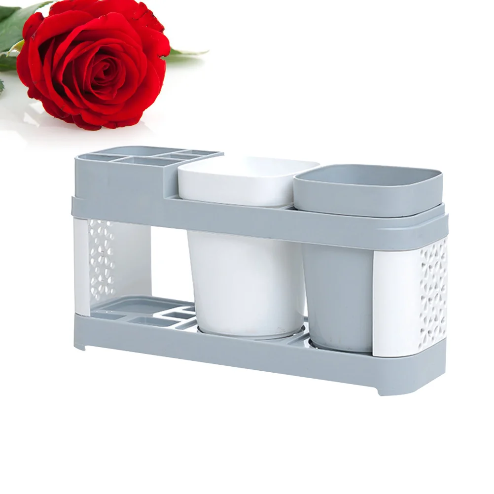 

1pc Holder Sturdy Cup Holder Toothpaste Holder Organizer for Countertop