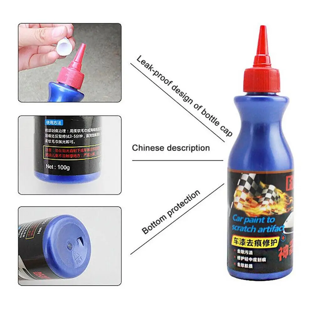Воск для удаления царапин на автомобиле 100 мл
