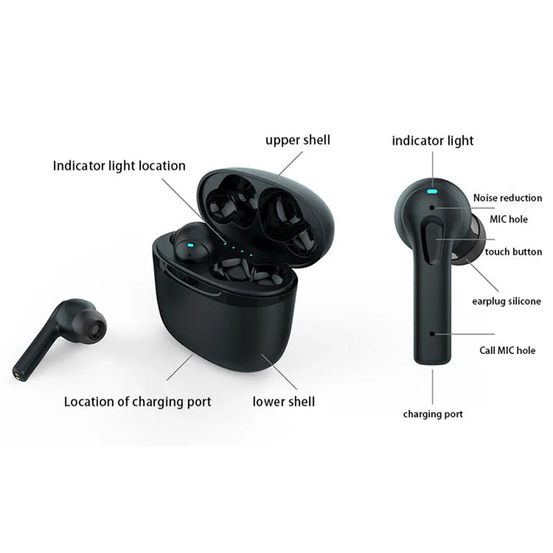 Bluetooth-слуховой аппарат с шумоподавлением беспроводной слуховой цифровой для
