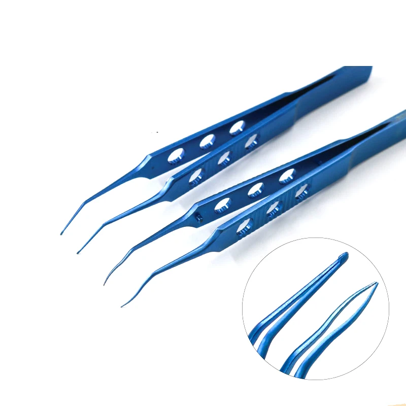 Офтальмологические микроинструменты Хрустальный имплантационный пинцет мягкая