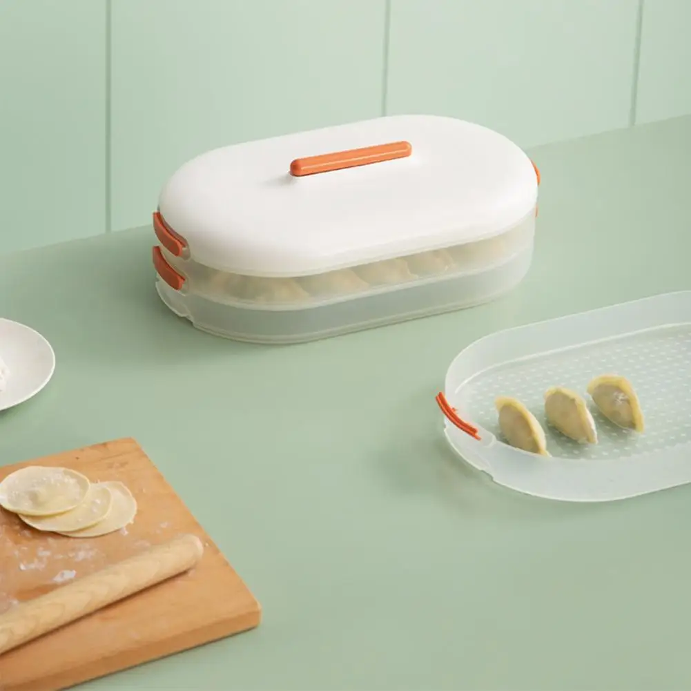

PP Sturdy Refrigerator Kitchen-Food Storage Box Easy to Clean Preservation Box Food Grade for Camping