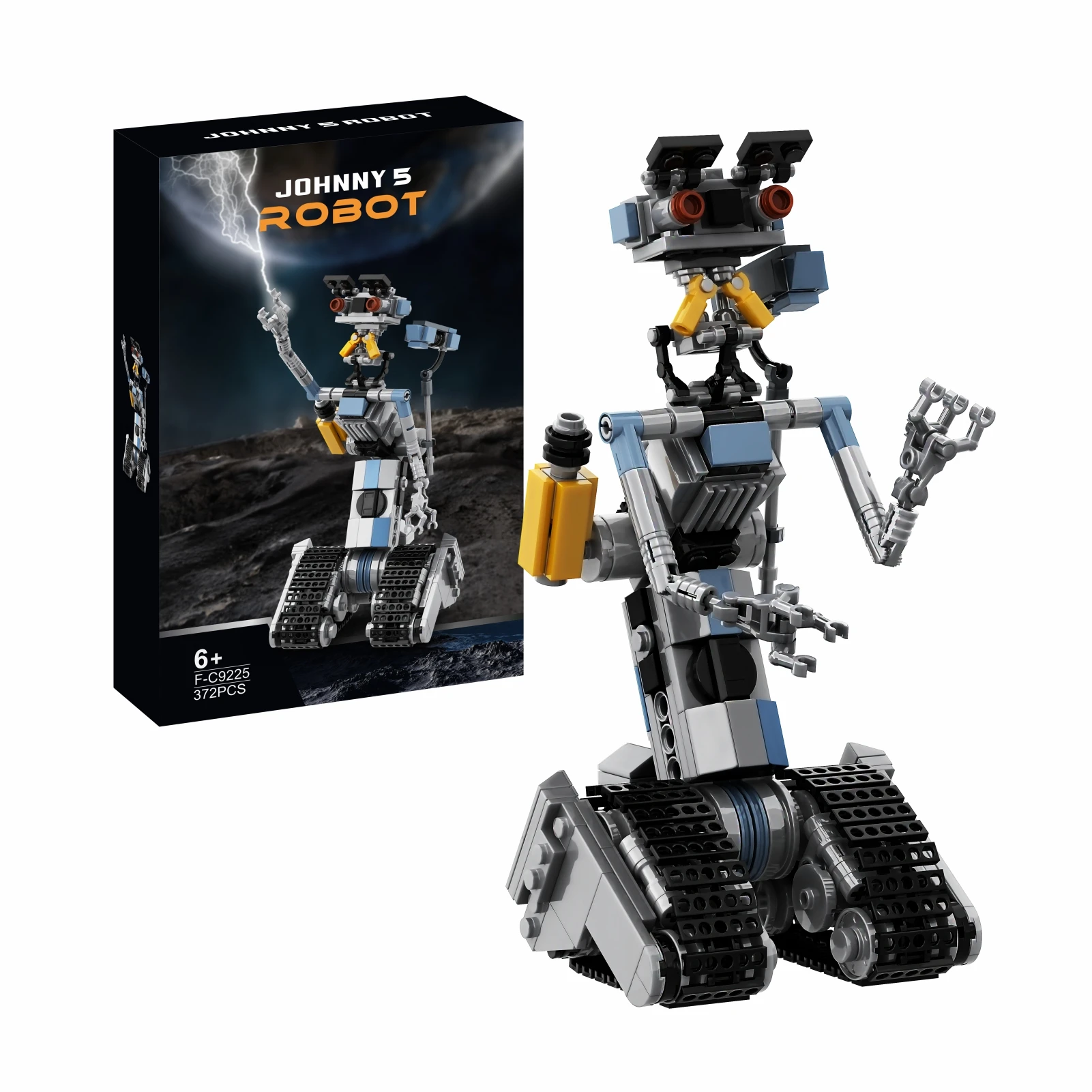 

Shorted-Circuits Johnny 5 Military Emotional Robot Building Block Toys Suit with Paper Manual and Box 369 Pieces for Kids Gift