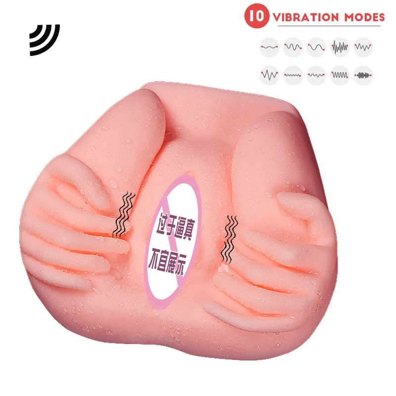 Sex Ass Realistic Cock Suction Pussy Pocket Cup Masturbator Adult Product Man Male Toy Massager Vaginal Vibrator 10 Modes Doll