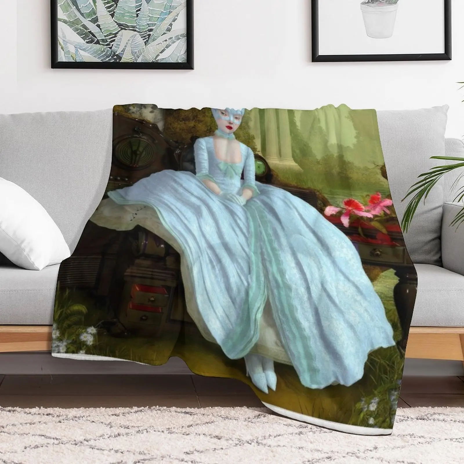 Одеяло голубое летучая мышь для девочек 2000 - Mark Ryden идея подарка на День святого