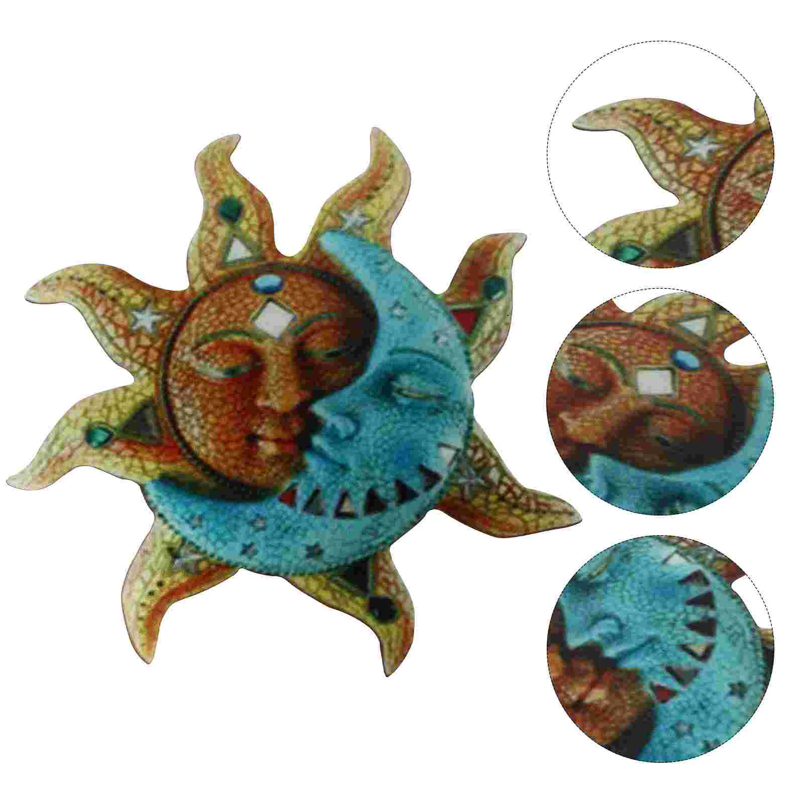 

1pc Sun Moon Wall Decoration Personalized Ornament Garden Hallway Pendant