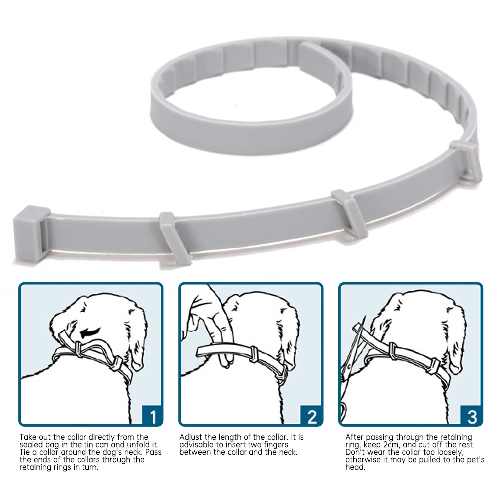 Новый 8-месячный воротник с предотвращением блох и клещей Перро для кошек собак