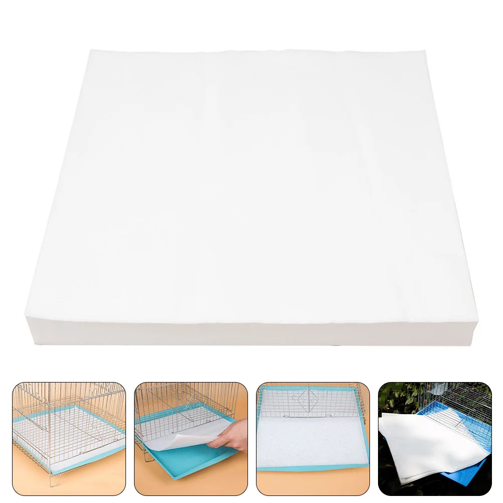 

100pcs Bird Cage Bottom Tray Paper Parrot Cage Disposable Absorbent Urine Mats