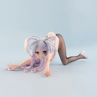 b style no game no life anime figure shiro cat bunny ver sexy girl bunny lying position action figure model free shipping items