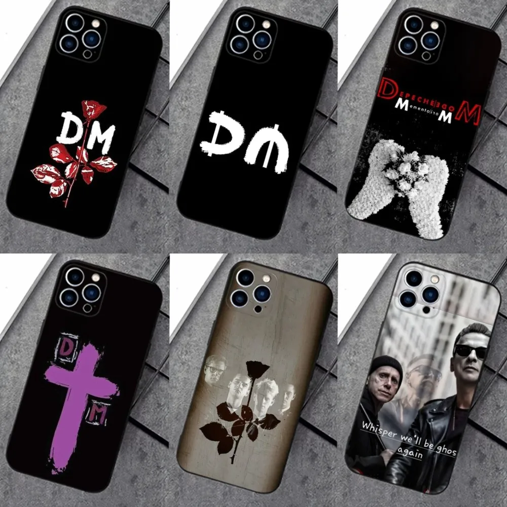 Чехол D-Depeche M-Mode рок-группы для iPhone 16 15 14 13 12 11 Plus Pro Max XS X XR SE Mini 8 7 мягкий силиконовый