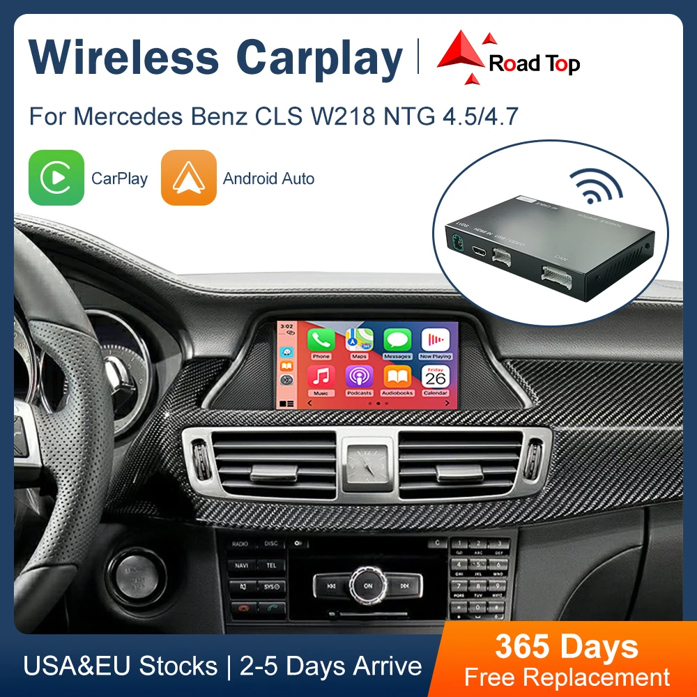 

Беспроводное устройство Apple CarPlay для автомобилей Mercedes Benz CLS W218 2011-2015, с зеркальным соединением