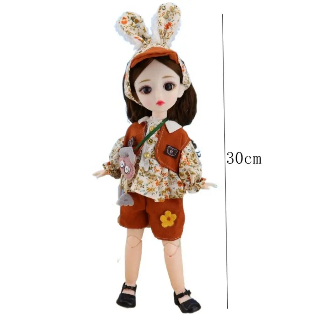 1/6 SD 30 см Bjd Doll с одеждой Привлекательные глаза париком Макияж Принцесса Одеваются