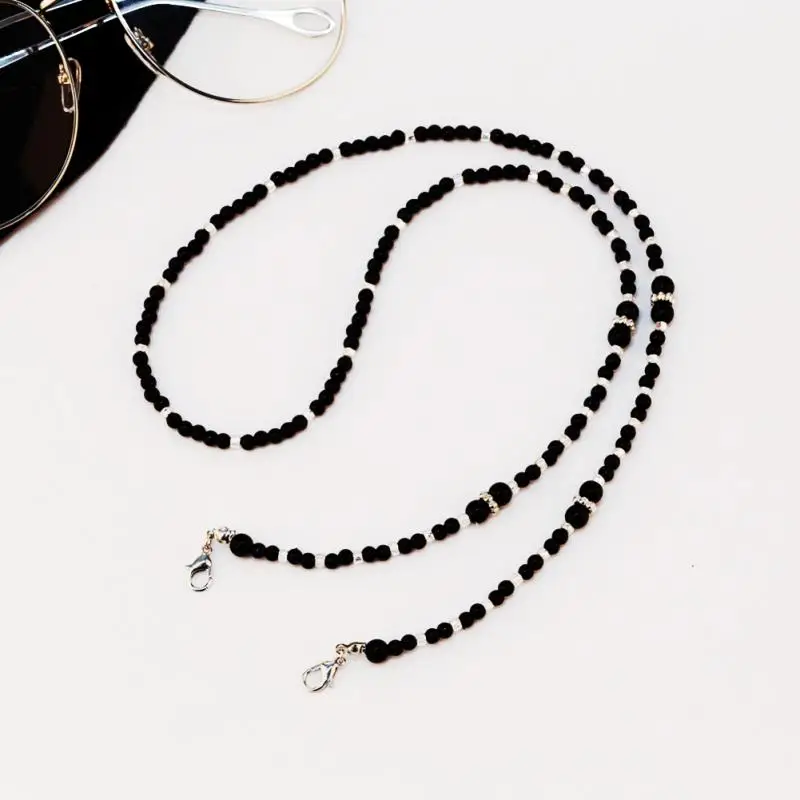 

Woman Glasses Chain Imitation Pearls Beads Mask Anti-lost Lanyard Decoration Female Mask Hanging Rope Sports Anti-Slip String