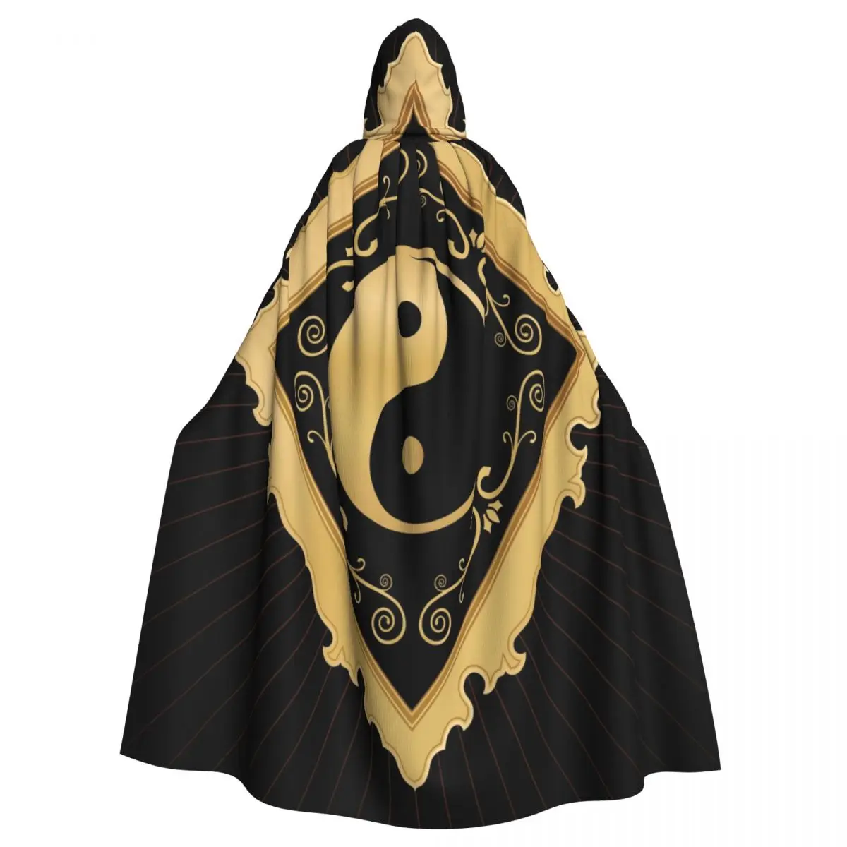 

Hooded Cloak Unisex Cloak with Hood Yin Yang Cloak Vampire Witch Cape Cosplay Costume