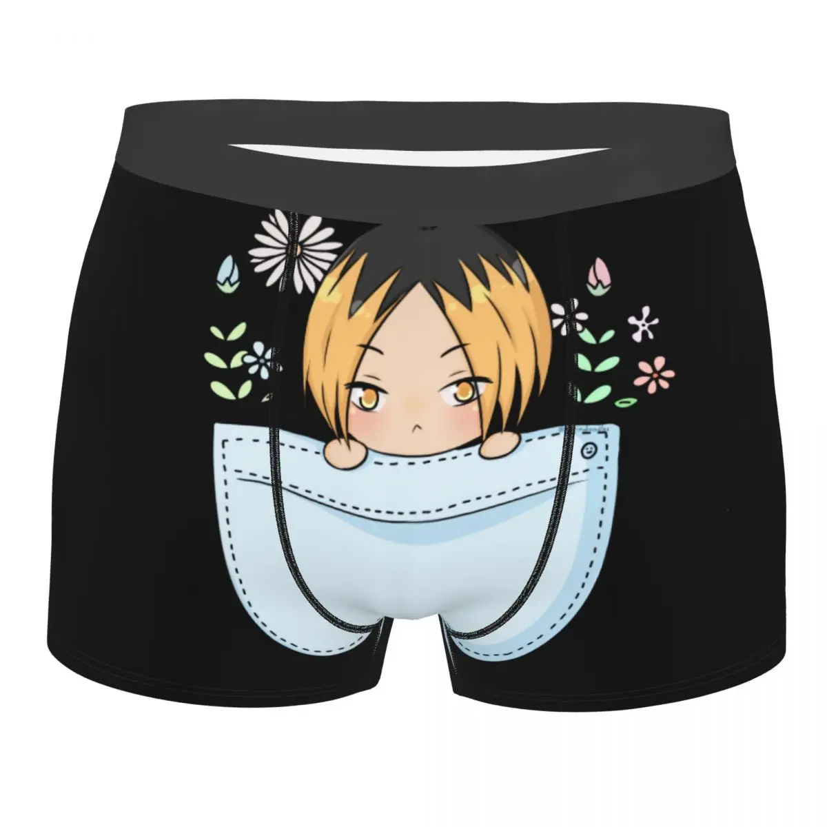 

Забавное нижнее белье на заказ Kenma Kozume Haikyuu, Мужские дышащие трусы-боксеры в японском стиле для волейбола, манги