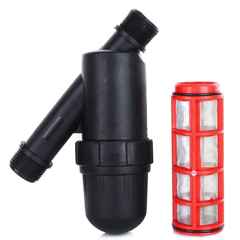 3/4" Male Thread Screen Water Filter 120 Mesh Stainless Steel Filter Garden Irrigation Misting Spray System Impurities Strainer