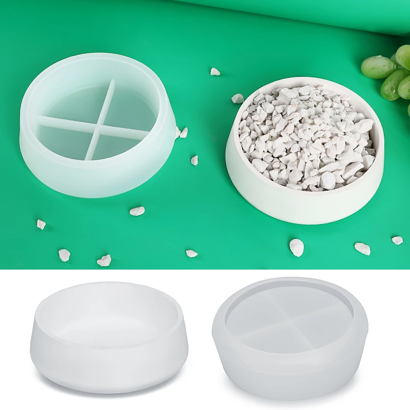 DIY цементная гипсовая чаша для хранения свечей форма клея контейнер коробка