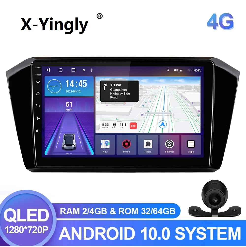 Автомобильный радиоприемник мультимедийный плеер для VW Volkswagen Passat B8 2015- Android 10 0