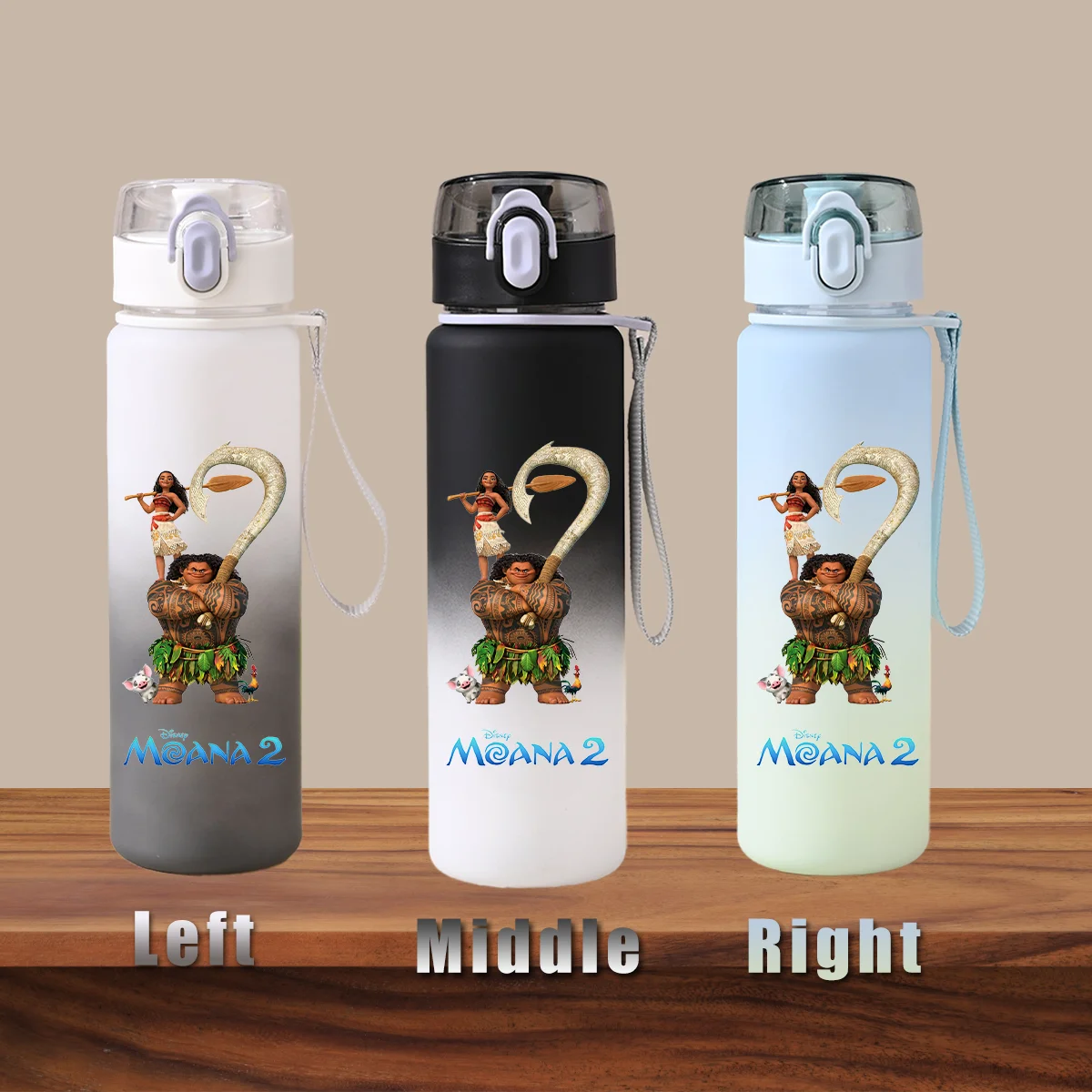 Портативная пластиковая бутылка для воды с градиентом детей