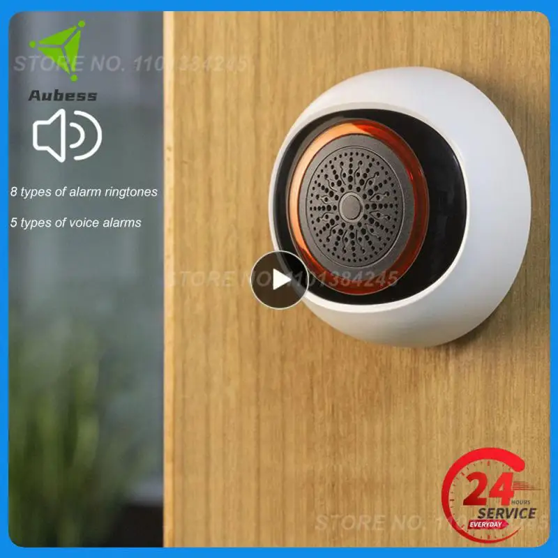 

1/2/3PCS Zigbee Intelligent Stylish Smart Easy Installation Usb/battery Sound And Light Alarm Wireless Alarm System Graffiti