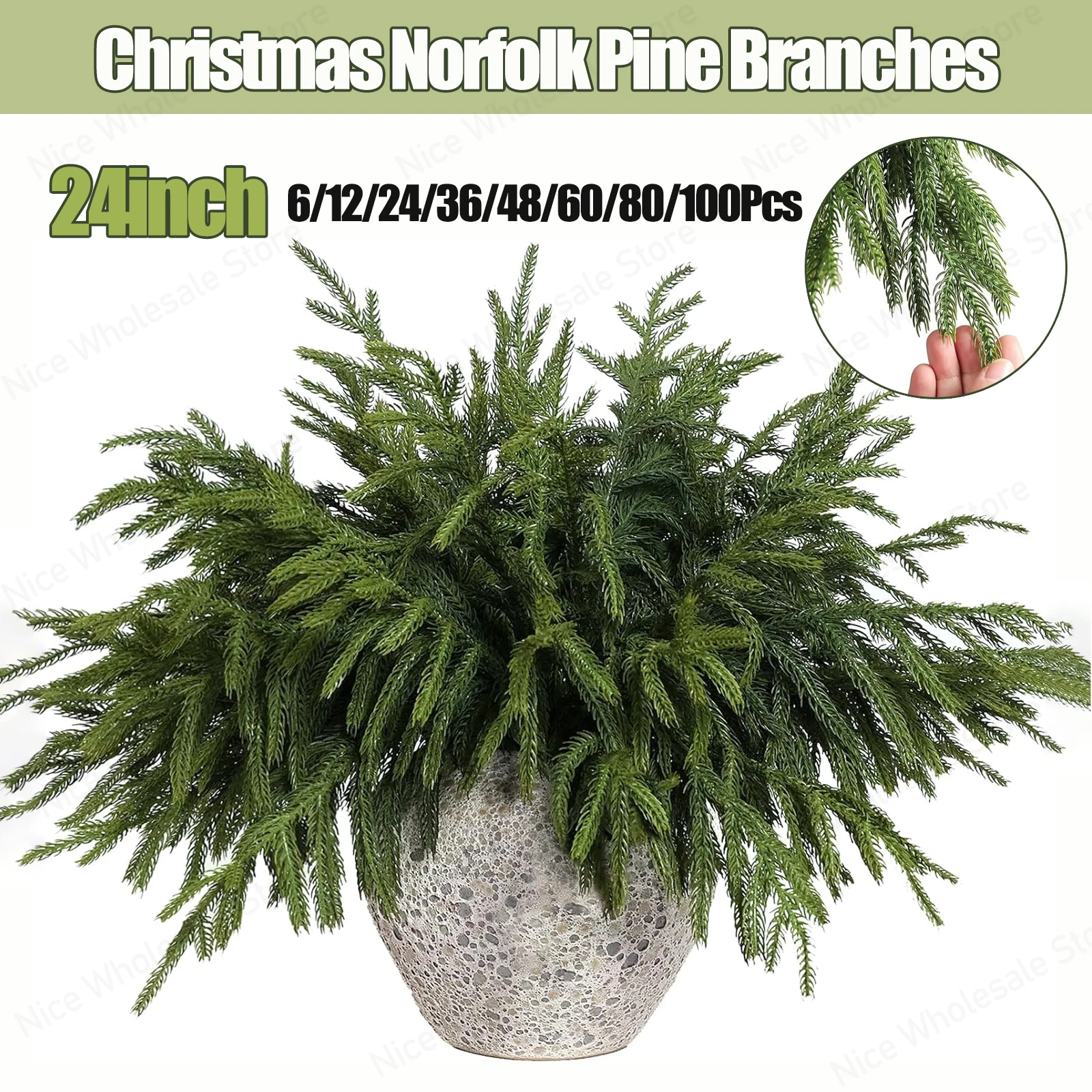 

Искусственные сосновые ветки Norfolk 24 дюйма