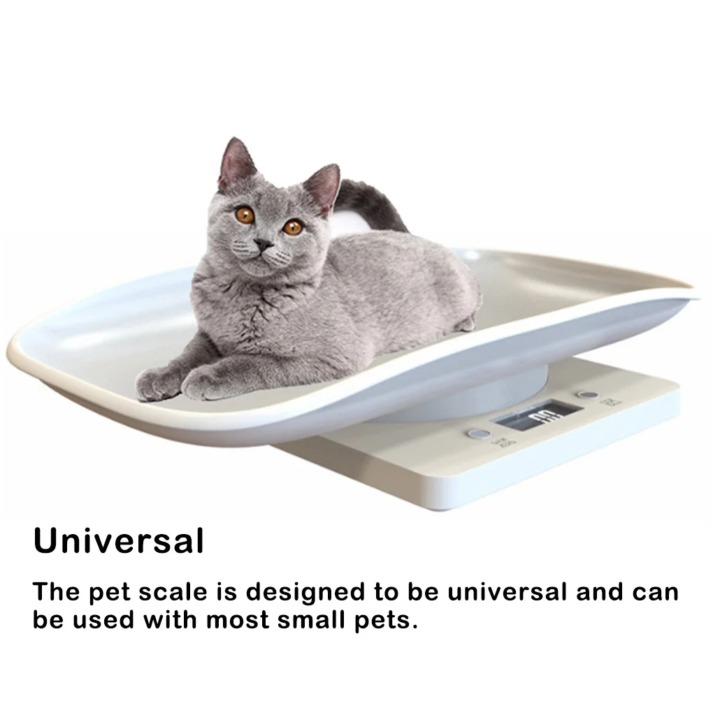 

ABS Digital Small Pet Scale Portable Washable Nonslip Round Corner Battery Powered Replacement Weighing Scales Tool with Hook