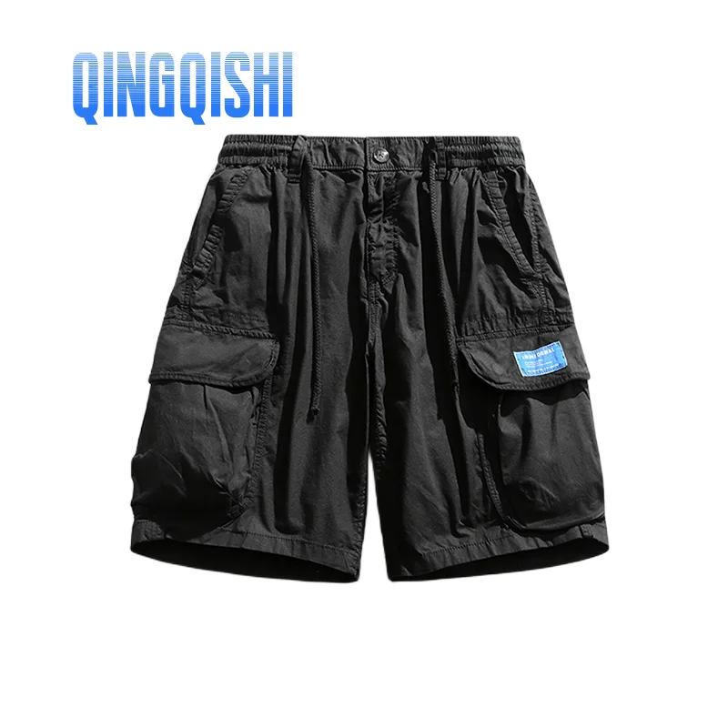 Men Summer Cotton Multiple Pockets Loose Comfortable Five Cent Outdoors Shorts Youth Leisure Time Ventilat Lower Secure Garment
