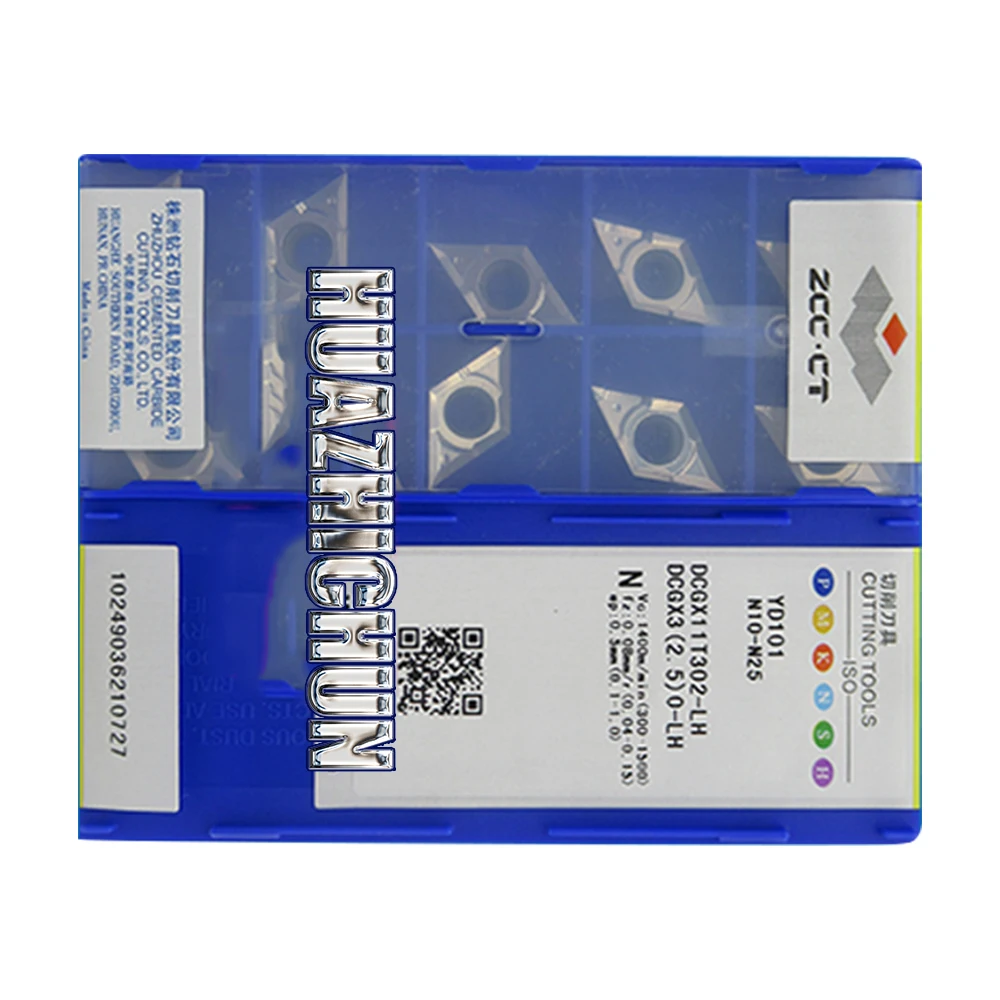 HUAZHICHUN оригинальные YD101 DCGX11T302-LH 10 шт. твердосплавные вставки