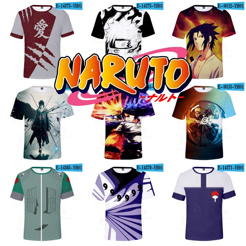 

Itachi Akatsuki Uzumaki Naruto Summer T-shirt Tees Sharingan Men Outerwear Tops Oversized Cosplay Thin Uchiha Sasuke Tops