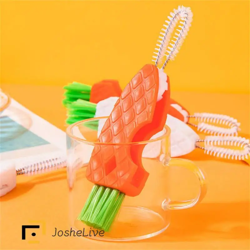 

Cup Lid Brush Carrot Nipple Brush Bottle Mouth Brush Thermos Creative Pacifier Brush Cleaning Brush