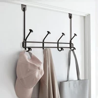 over door hooks hanger with 8 heavy duty carbon steel hooks for bedroom coats jackets purses bags clothes and towels