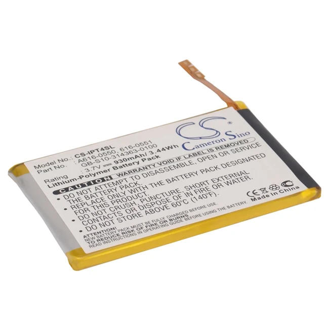 

Cameron Sino 930mAh Battery For Apple iPod Touch 4th 616-0550 616-0551 GB-S10-314363-0100