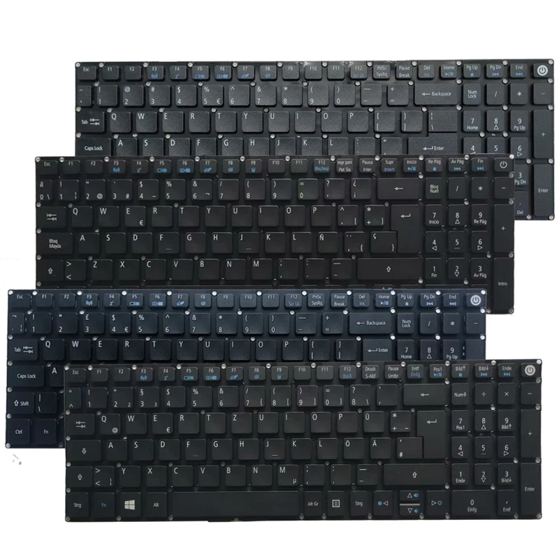 Teclado do Portátil para Acer Aspire Russo us uk Espanhol Latim Alemão Itália para A517 A51751 A515 A515-51 A515-51g A51541 A515-41g