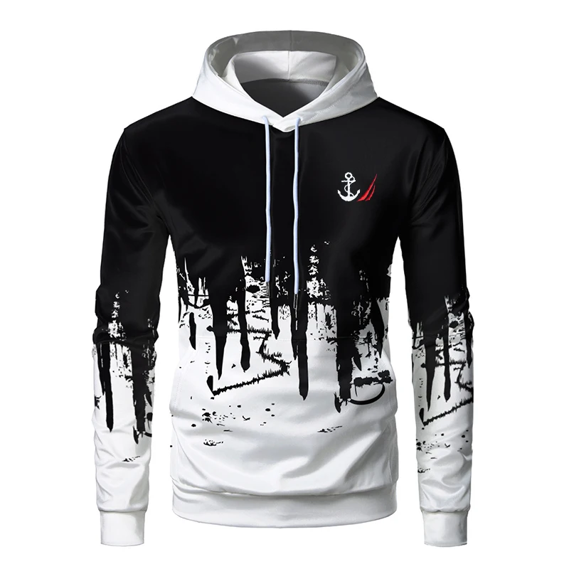 

2022 Brand Men's NAUTICA Hoodie 3D Printed Hip Hop Long Sleeve Spring Autumn Hoodie Fashion Sportswear Casual Menswear
