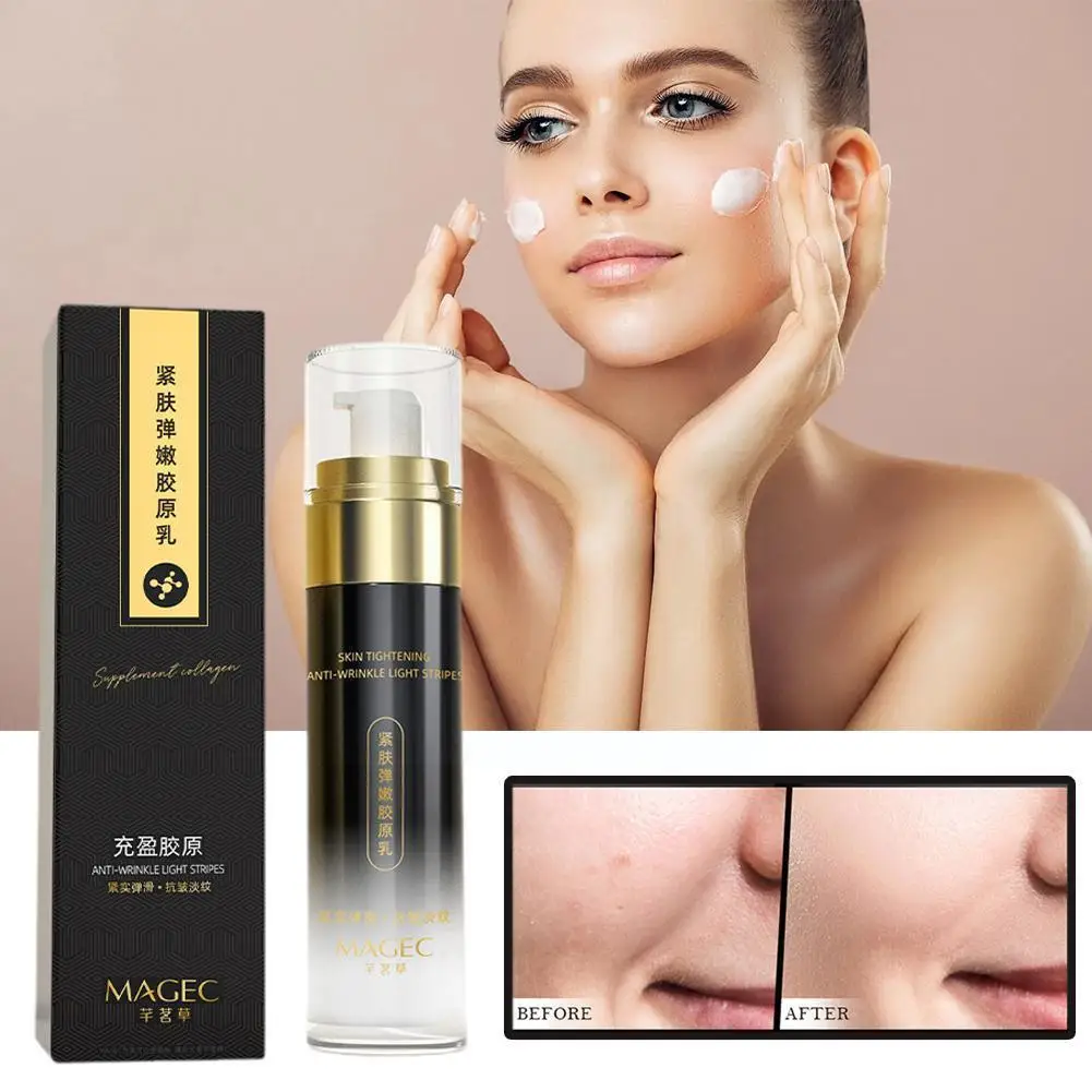 

Коллагеновая эссенция, матовый молочный пептид, небольшой лосьон для пилинга, Коллаген против морщин, увлажняющий эластичный молекул R8E4