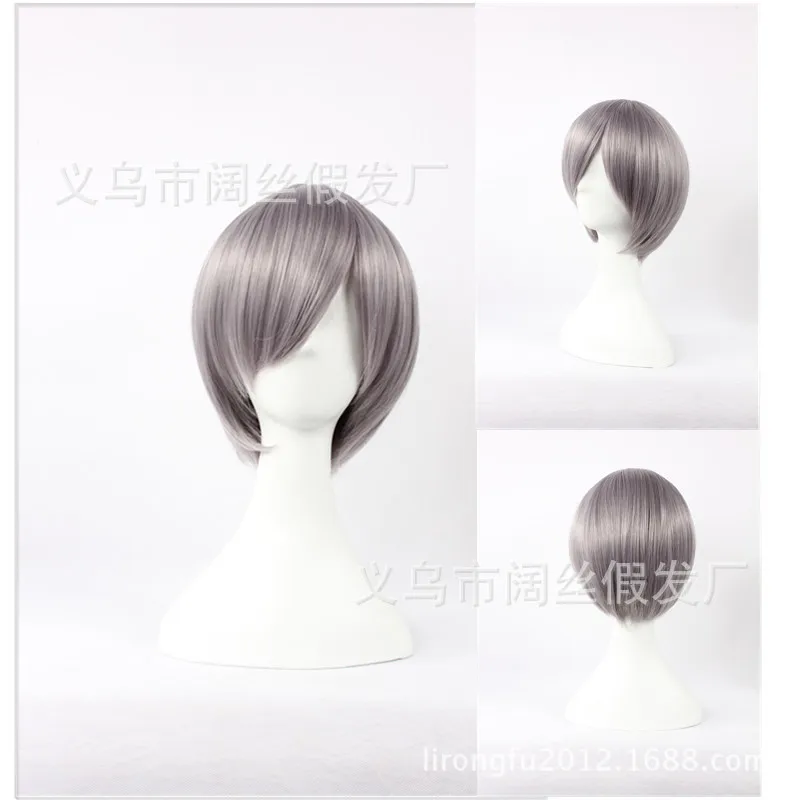 001C Ghost-Jingjing Xin Donghuang Короткие волосы Cos Аниме Парик Косплей