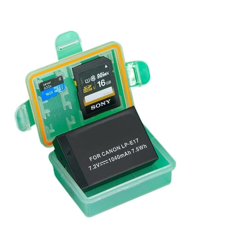 

LP-E17 battery storage box Applicable Canon M3 / M5 / M6 / 760D / 750D / 77D camera accessories