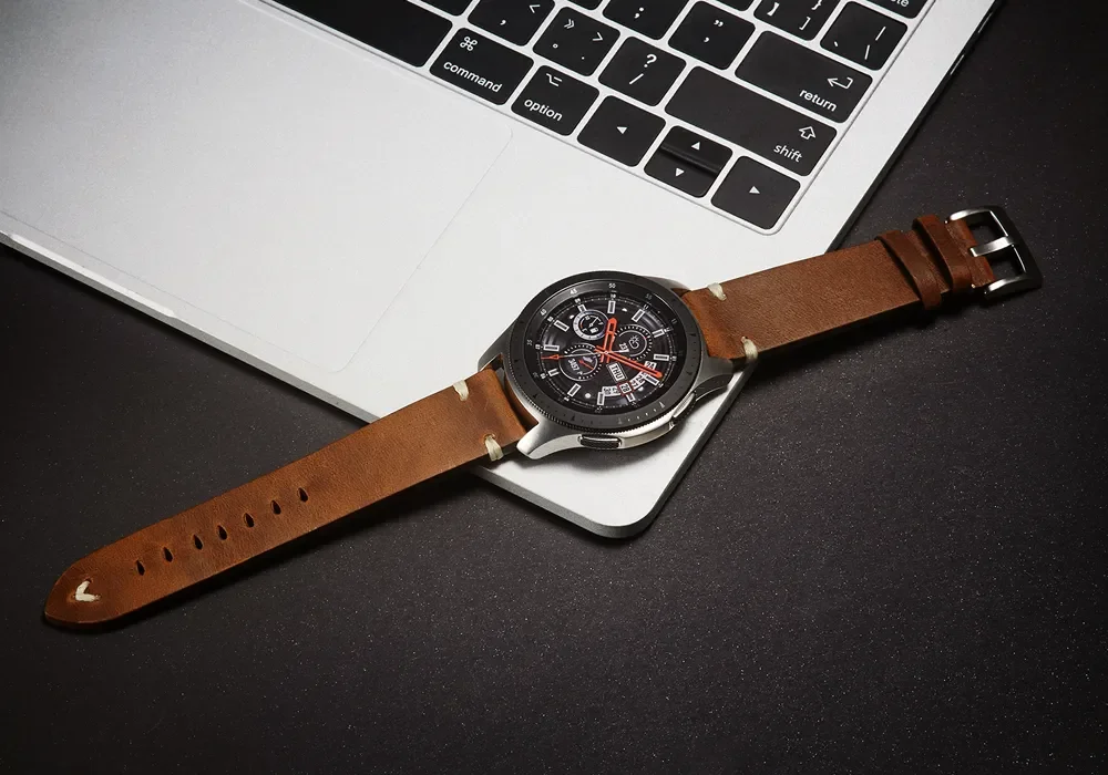 Watchband Strap 18mm 20mm 22mm Quick Release Watch Strap Belt Cowhide Handmade Black Dark Brown Vintage Oil Wax Leather