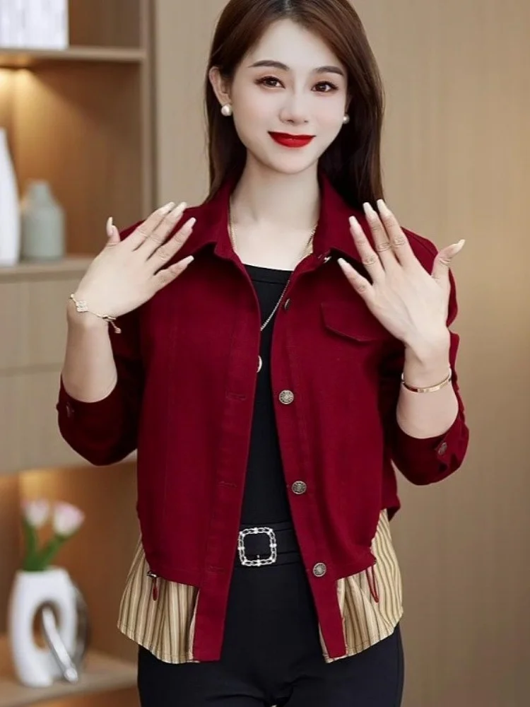 Осень 2024 новое элегантное универсальное утягивающее свободное повседневное