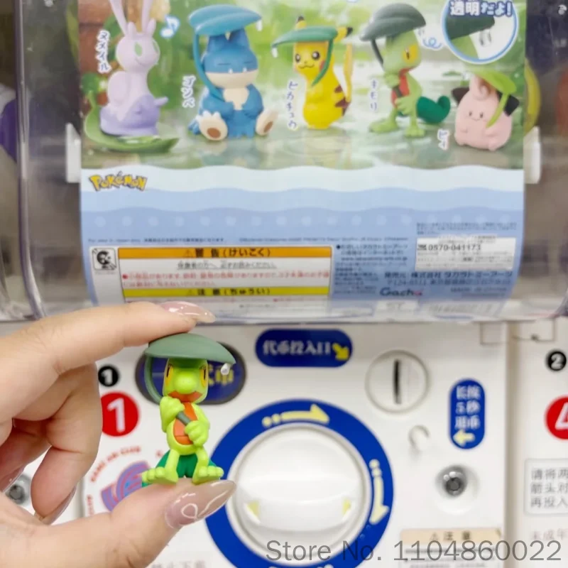 Фото Новинка в наличии: Оригинальные фигурки TOMY Gashapon Pokemon - Goodra, Snorlax, Treecko. Аниме-аксессуары, модель-украшение. №4