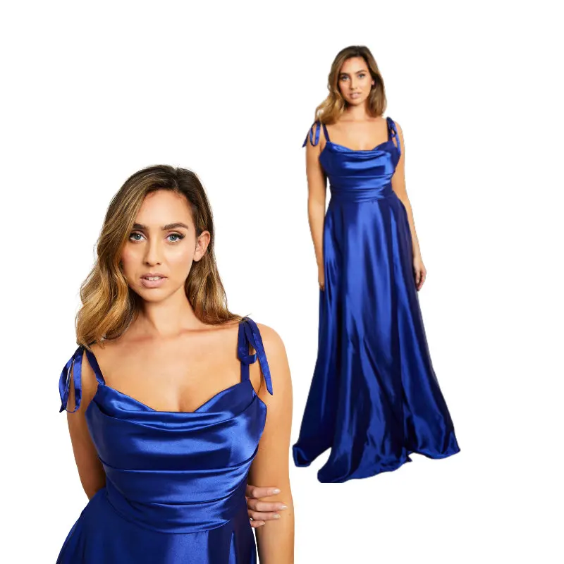 

Мягкое атласное платье-корсет с запахом и завязкой на плечах SH-052