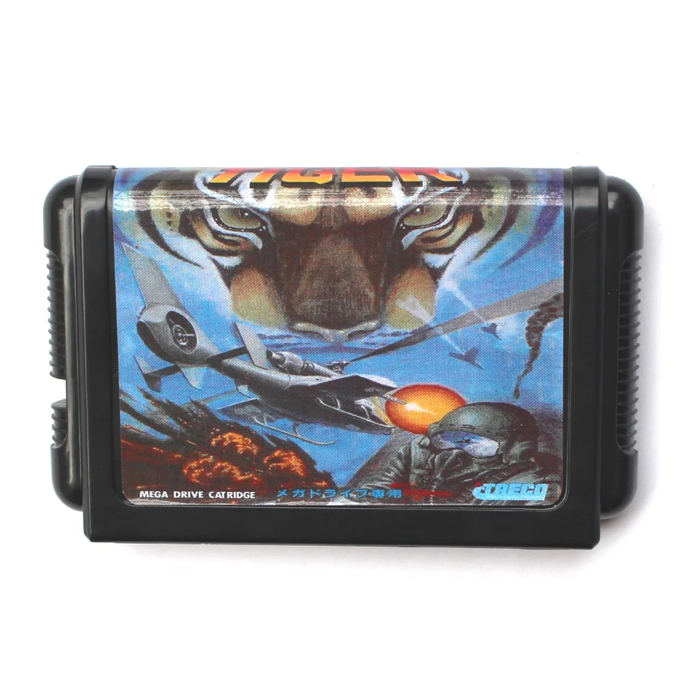 Фото Игровая карта JUJI TIGER 16bit MD для 16-битных консолей Sega MegaDrive Genesis №1