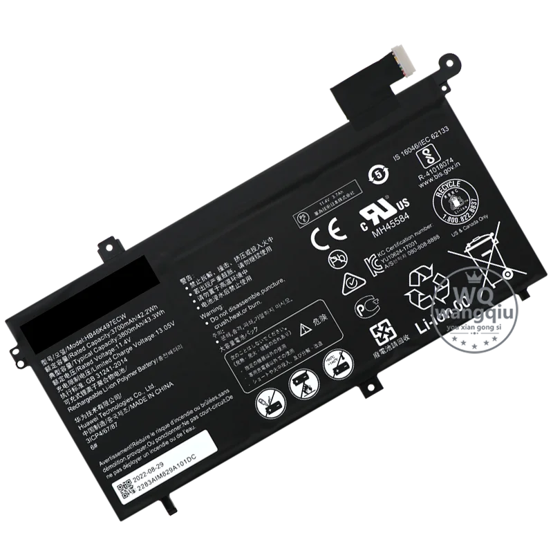 Оригинальный аккумулятор для ноутбука Huawei Matebook D 2018 PL-W19 PL-W19A PL-W09 PL-W29 MRC-W50 W60 W70