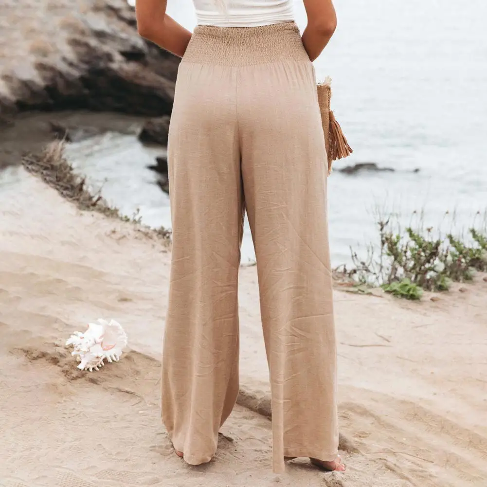 

Женские брюки с оборками, однотонные повседневные брюки в стиле Харадзюку, элегантные прямые брюки с широкими штанинами, весна-лето 2022