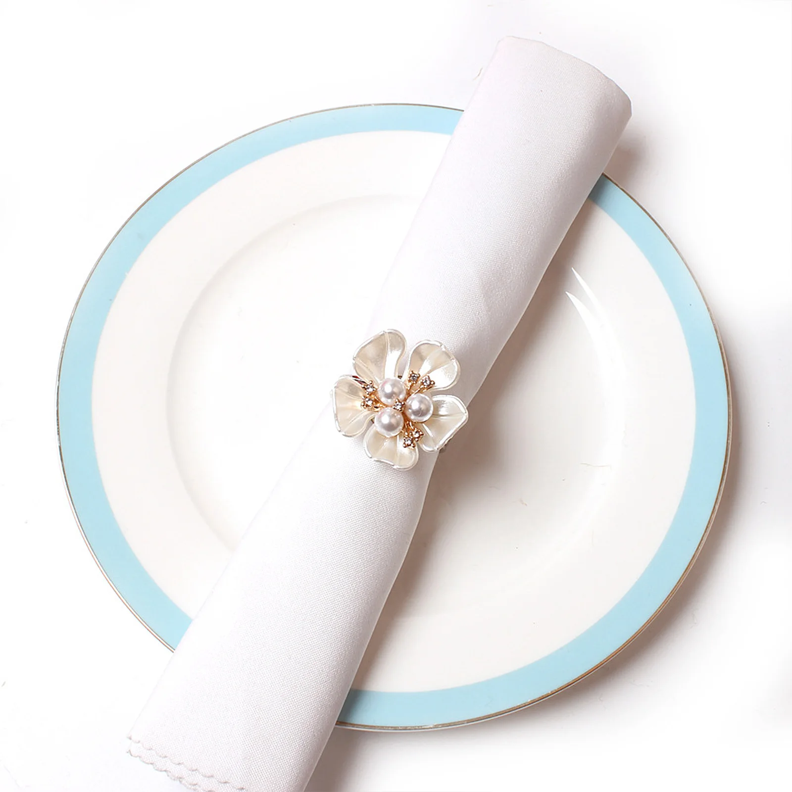 Элегантный держатель с жемчугом кольца золотые крестины простая пряжка для