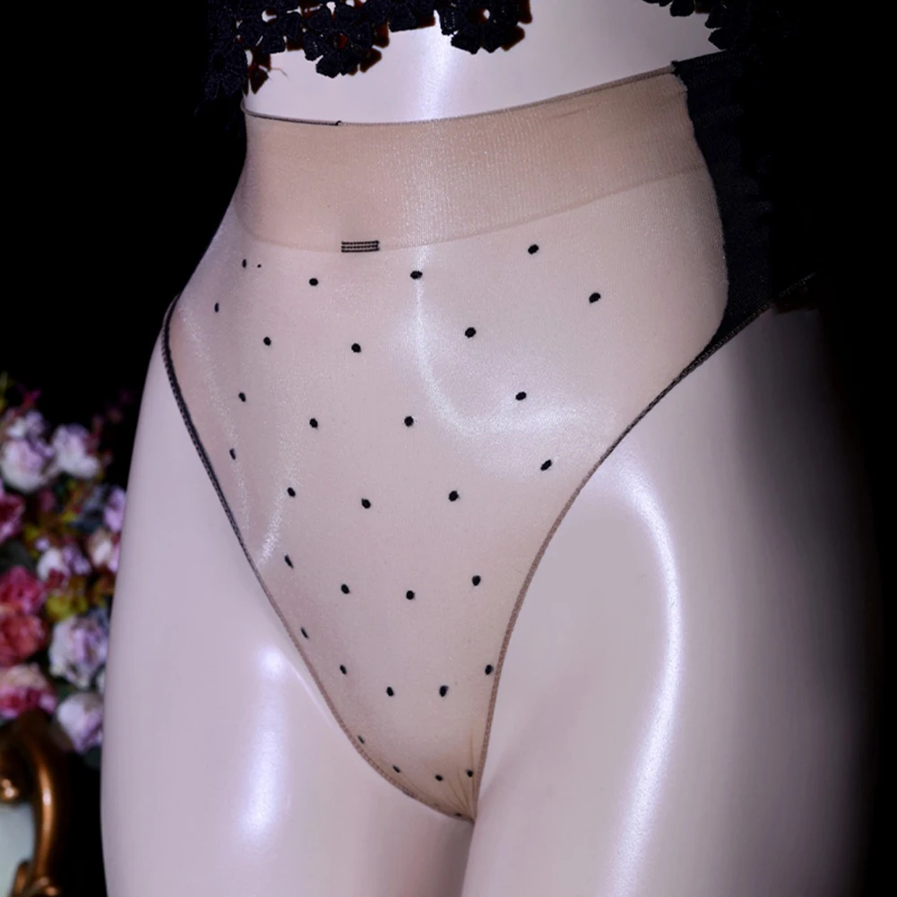

High Waist Women Sexy Silky Briefs Sheer Mesh See Through Panties Lingeries Sleepwear Perspective Underwear Elasticity Slips