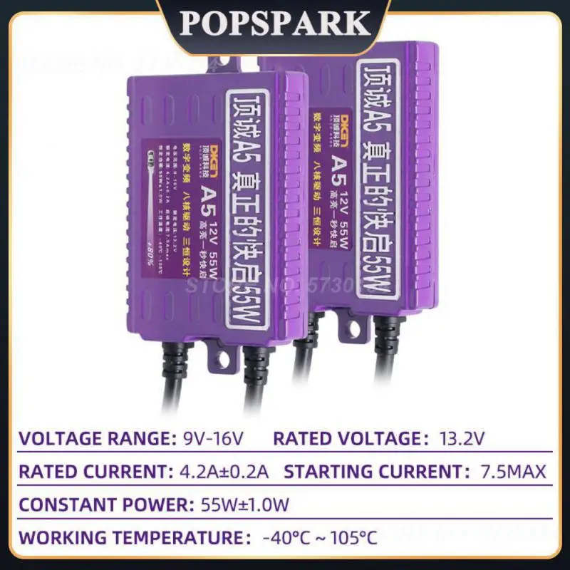 

55w Headlight Ballast 250hz Dustproof Car Headlight Rectifier Anti-vibration Car Headlight Ballast Car Accessories 12v